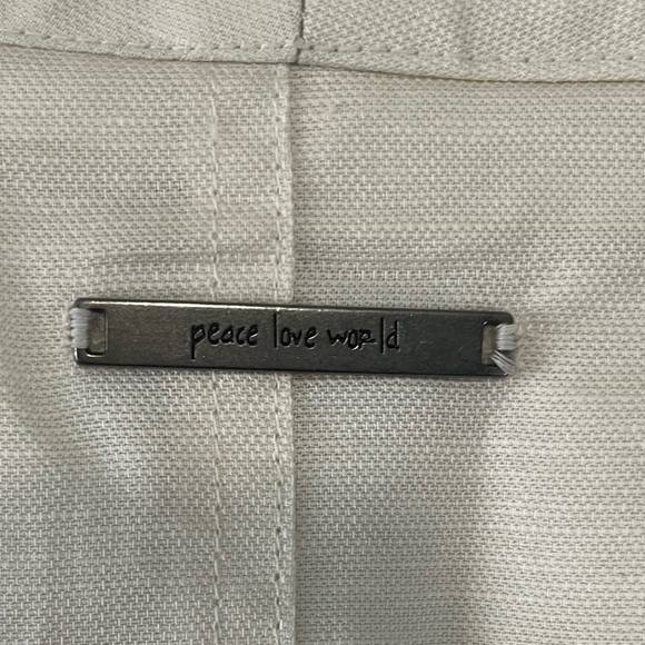 Peace Love World linen cream utility jacket - Picture 9 of 9